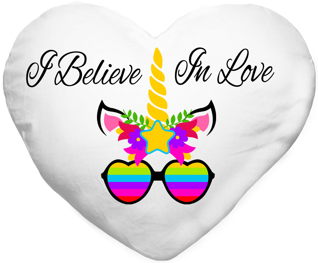 Unicorn Pillow Linen Personalized - Heart Unicorn Pillow Linen Personalized - Heart