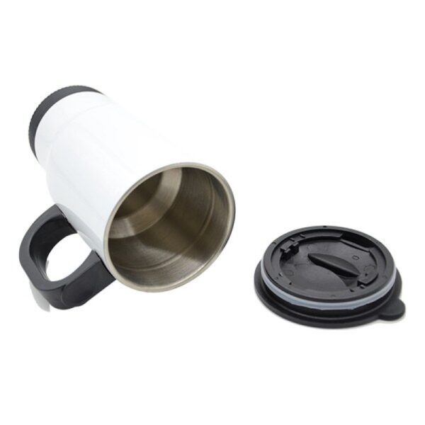 Travel Mug Stainless Steel White 14oz