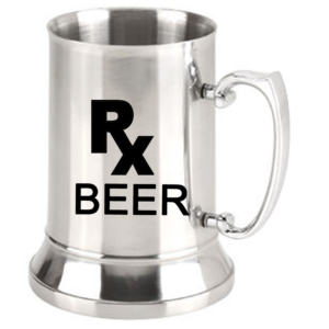 Printed Beer Mug Stainless Steel 20 oz - RX Beer