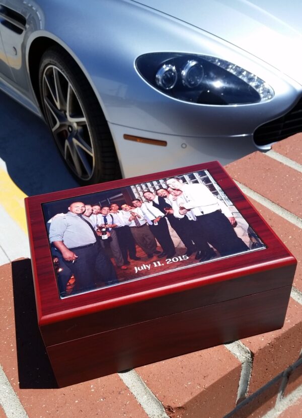 Cigar Humidor with Photo Top