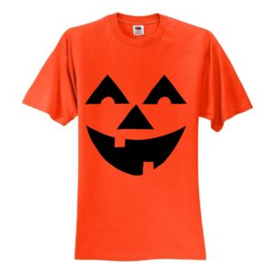 Big Face Jack-o-Lantern Halloween Orange Costume T-Shirt